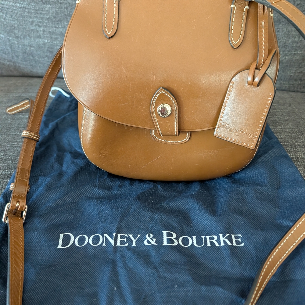 Dooney & Bourke Tan Leather Crossbody Bag